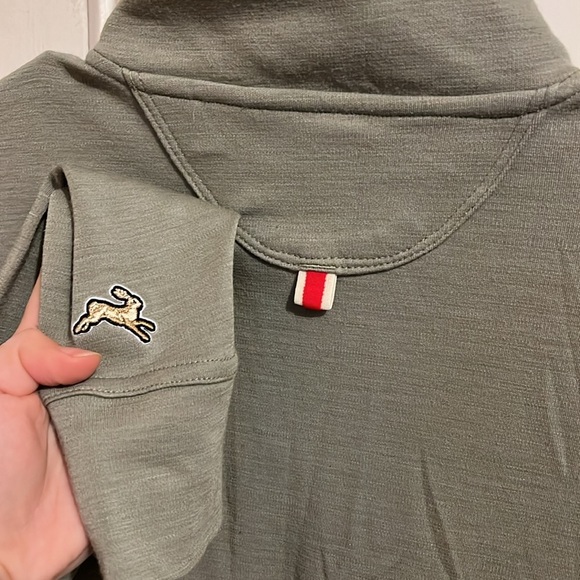 Tracksmith Downeaster Quarter Zip - Green - Picture 6 of 9